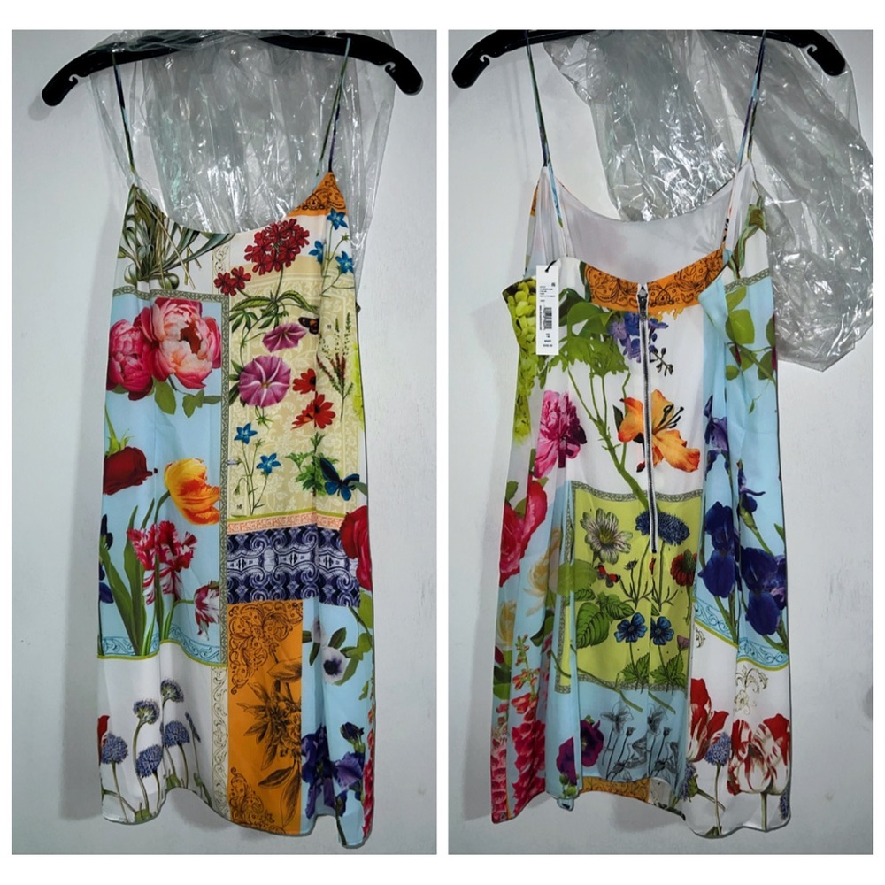 Alice + Olivia Ira Floral Spaghetti Strap Mini Dress - Picture 7 of 15